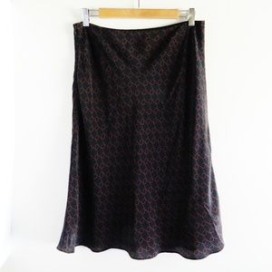Ann Taylor Black Silk Skirt / Like New
